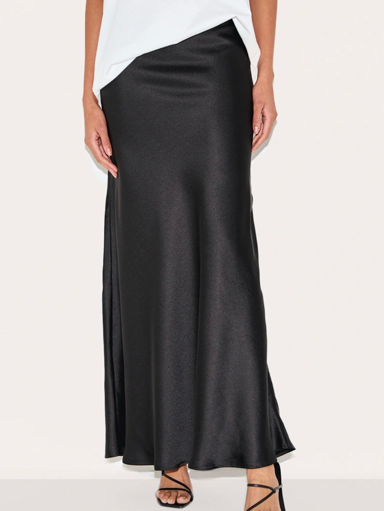 Satin skirt